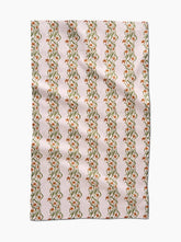 Floral Fall Stripe Tea Towel