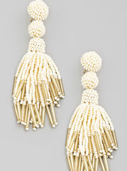 Ivory Tassel Earrings