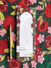 Pomegranate Market List Notepad