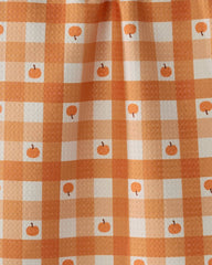 Pumpkin Check Bar Towel