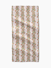 Floral Fall Stripe Bar Towel