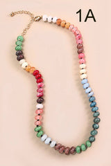 NATURAL AGATE GLASS Necklace