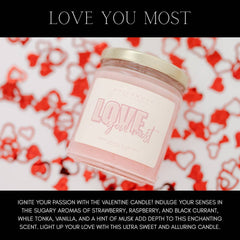 Love you most Candle