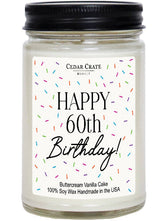 Happy 60th Birthday Candle