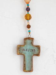 Natural Life Cross Charm