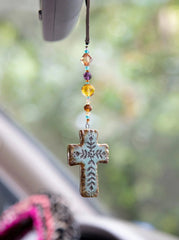 Natural Life Cross Charm