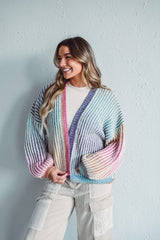 Rainbow Knit Cardigan