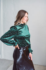 Forest Velvet Blouse