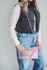 Pink Confetti Clutch