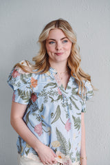 Periwinkle Anemone Top