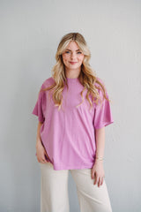 Fuchsia Boyfriend Tee