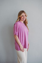 Fuchsia Boyfriend Tee
