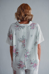 Floral Waffle Top
