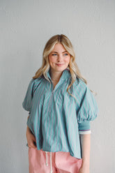 Harbor Club Mint Top