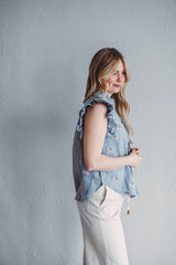 Petal Pinstripe Top