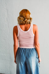 Pearl Stripe Reversible Tank Top