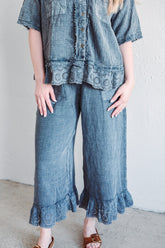 Gauze Charcoal Pants