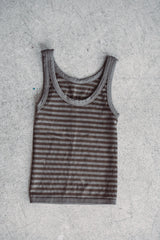 Olive Striped Reversible Tank