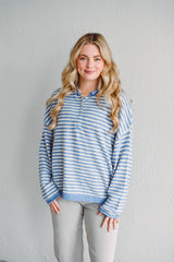 Azure Stripe Pullover
