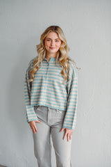 Willow Blue Stripe Cardigan
