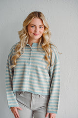 Willow Blue Stripe Cardigan