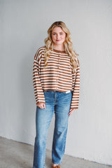 Willow Espresso Stripe Cardigan