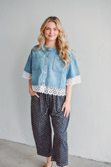 Esther Lace Denim Jacket