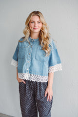 Esther Lace Denim Jacket