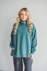 Charlie Teal Mock Neck