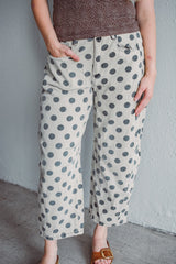 Harper Dot Barrel Pants
