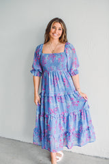 Powder Blue & Blooms Dress