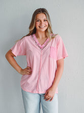 Hello Blooms Pink Top