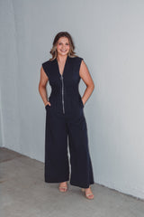 Nikki Navy Jumpsuit