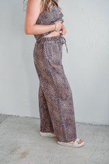 Lila Leopard Twill Pants