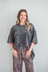 Gabby Black Tee