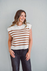Mell Mocha Sweater Top