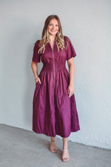 Nova Plum Dress