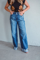 Kris Wide Dark Denim