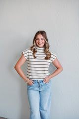 Lennon Cream Top