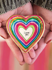 Natural Life Rainbow Heart Trinket