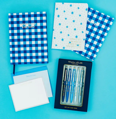 Gingham/ Stars Notebook Set