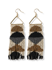 Ink & Alloy Half Circle Fringe Earrings