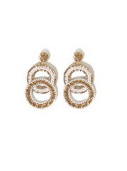 Ink & Alloy Gold Hoop Earrings