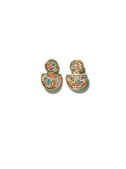 Ink & Alloy Confetti Rainbow Earrings