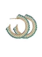 Ink & Alloy Teal Ombre Hoops