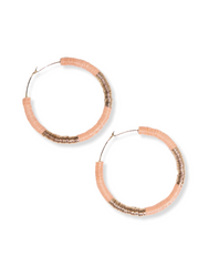 Ink & Alloy Color Block Blush Hoops