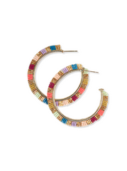 Ink & Alloy Gold Rainbow Hoops