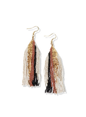 Ink and Alloy Abstract Earrings