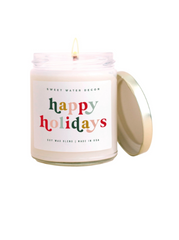 Happy Holidays Candle
