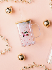 Mama Claus Glass Jar